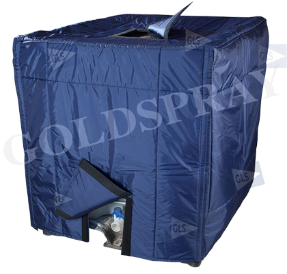 Insulating IBC jacket with openings- GoldSpray