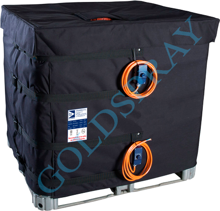 Calefactor Funda Manta activa analógica 2 reguladores Contenedor IBC 1000 Litros MCIBC - GoldSpray