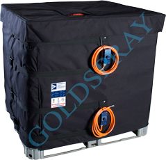Chaqueta calefactora activa, 2 reguladores para contenedor IBC 1000 Litros - GoldSpray