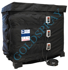 Chaqueta calefactora activa, 3 reguladores para contenedor IBC 1000 Litros - GoldSpray