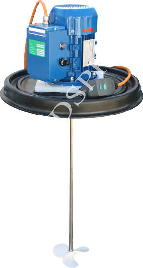 Agitador Eléctrico Industrial sobre tapa de bidón de 200 litros- GoldSpray