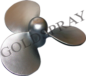 Marine casting propeller- GoldSpray