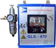 High voltage electrostatic  generator for liquid paint  GLS 470