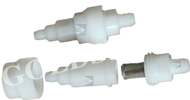 Electrostatic filter holder for liquid spray gun