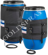 Plastic barrel heating jacket - GoldSpray